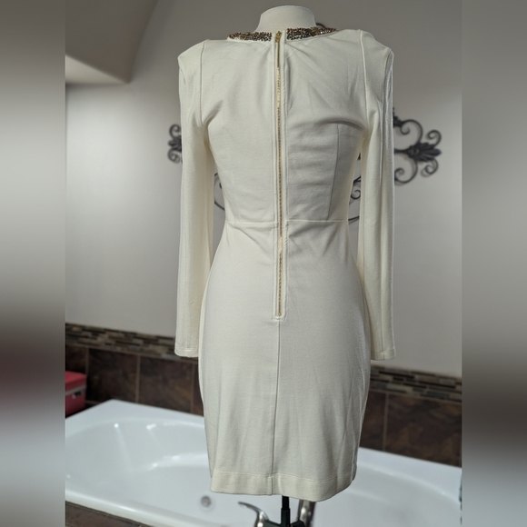 New Venus lvory White Beaded Dress Size 12 - Picture 6 of 6